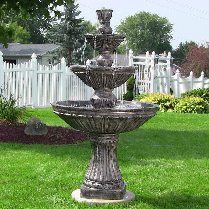 Fontaine d'extérieur à 3 niveaux Duprey Classic Designer, Ivoire