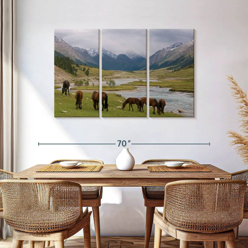 Brampt Karakol Horses, 36" H x 57" W