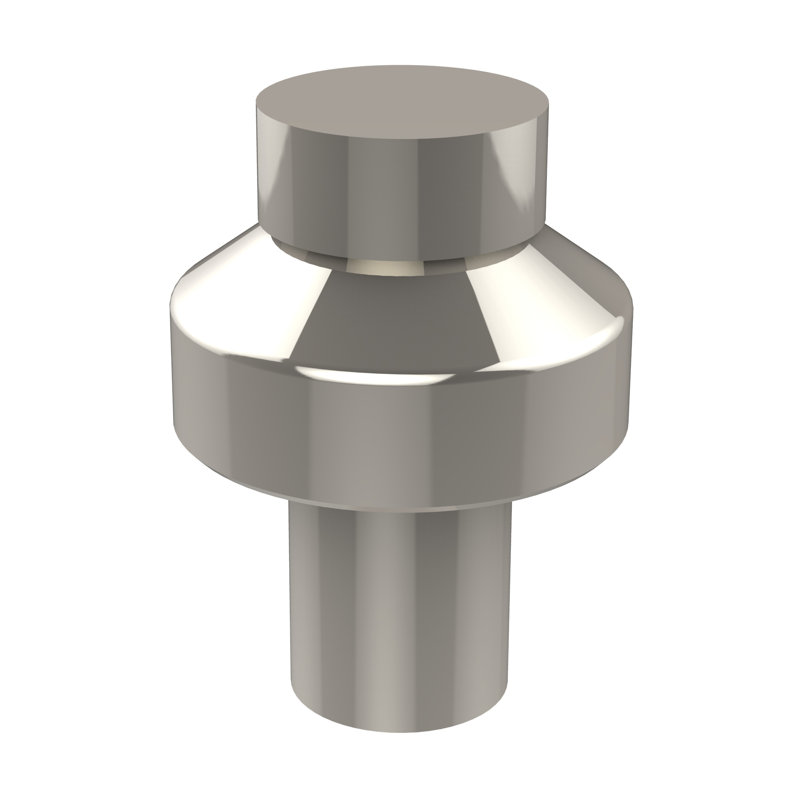 Poignée cylindrique de 1 po de diamètre Ballenas, Nickel poli
