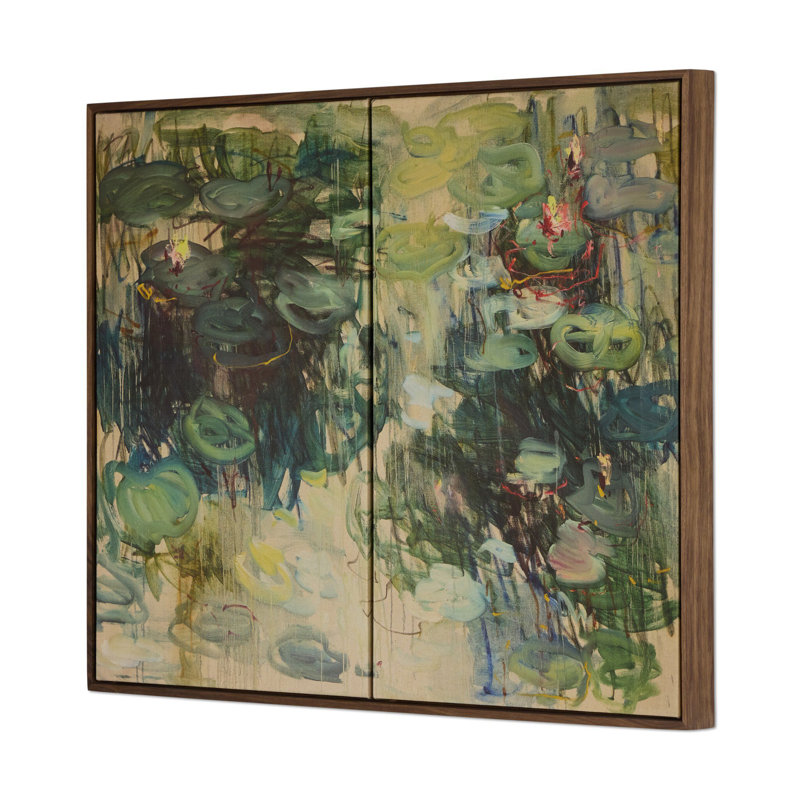 «Lily Pond» par Lilia Orlova Holmes, H 24 po x l 32 po