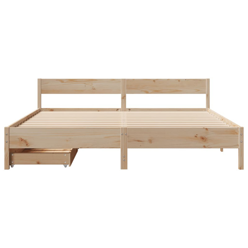 Storage Bed, Wax Brown, Kingsize (5')