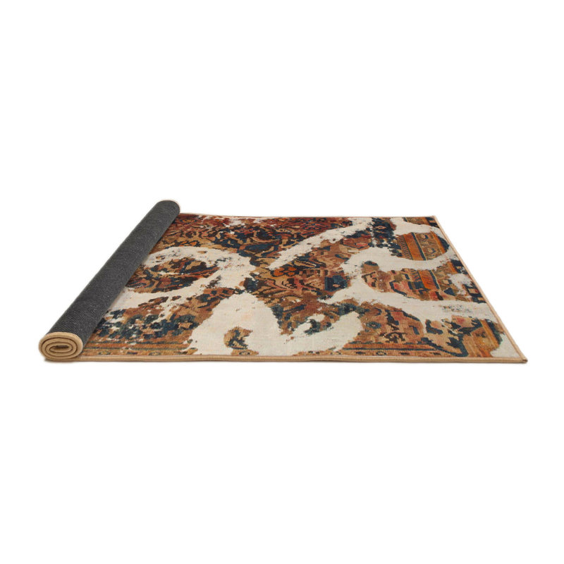 Slatington Abstract Indoor Rug, Round 8'