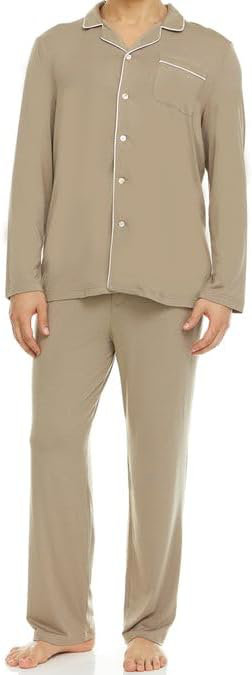 Micro Modal Jersey Above Knee Bathrobe with Pockets, Black, XL