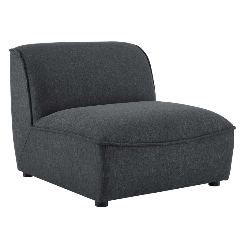 Ensemble de salon 4 pièces Comprise, 100 % polyester - gris anthracite