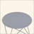 Metal Round Top End Table