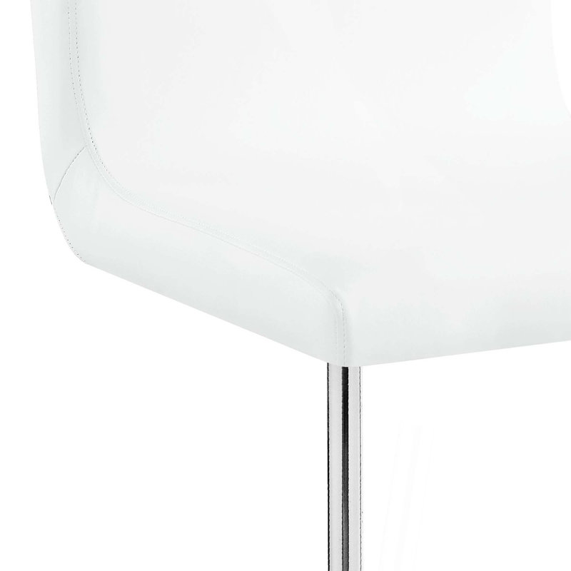 Ensemble de 2 fauteuils d'appoint en cuir synthétique et finition chromée Palton