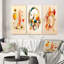 "Abstrait géométrique", 3 pièces sur toile-152133408-152133415