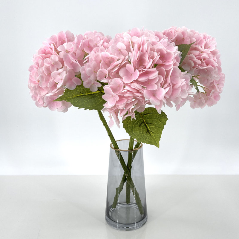 Grand Real Hortensia 1 tige Real Touch, Rose clair