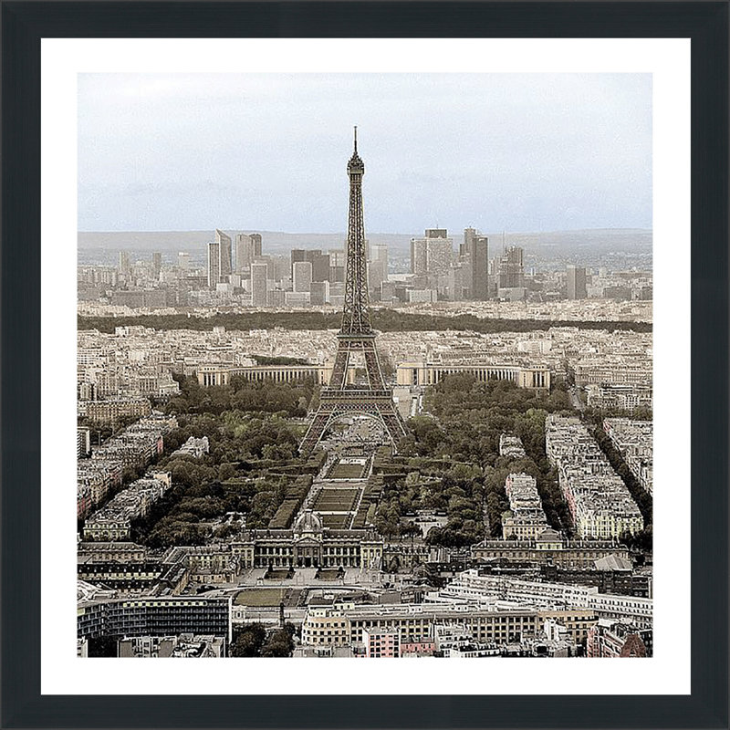 « tour eiffel xiv » par alan blaustein,, reproduction de photo encadrée, H 27,5 po x l 27,5 po x P 0,75 po