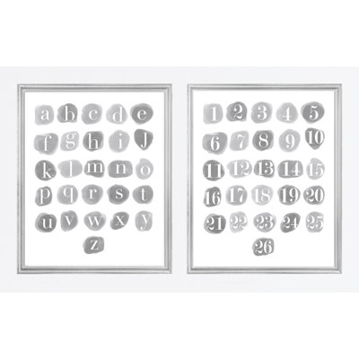 ABC 123 Playroom Wall Décor, Paper Prints