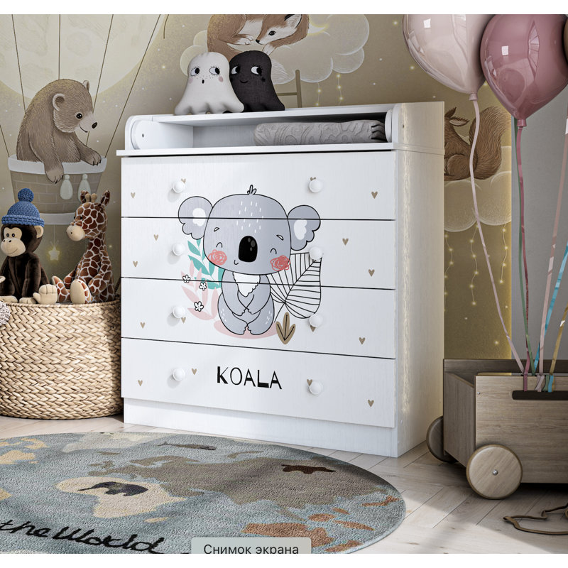 Changing dresser Model 800, white, Coala