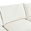 Canapé d'angle modulaire en forme de U avec repose-pieds et rangement dissimulé