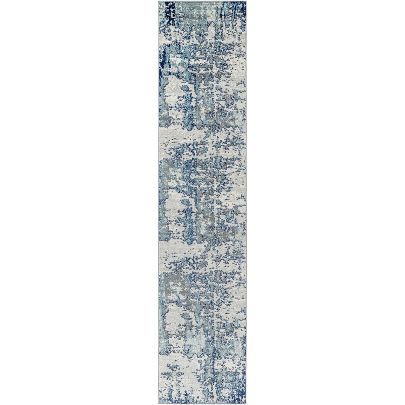 Burnstad Machine Woven Abstract Area Rug, Runner 2'7" x 12'