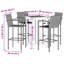 Patio Dining Set with Square Table