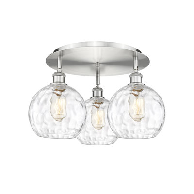Ambrosane Glass Flush Mount