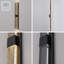 Matte Black 80cm H Integrated LED Seeded Glass Outdoor Sconce