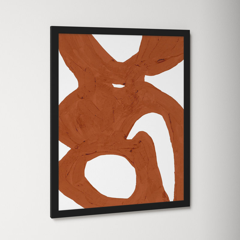 Copper Harmony 1 by Andrea Stokes, 38" H x 30" W x 1.25" D, Black Framed