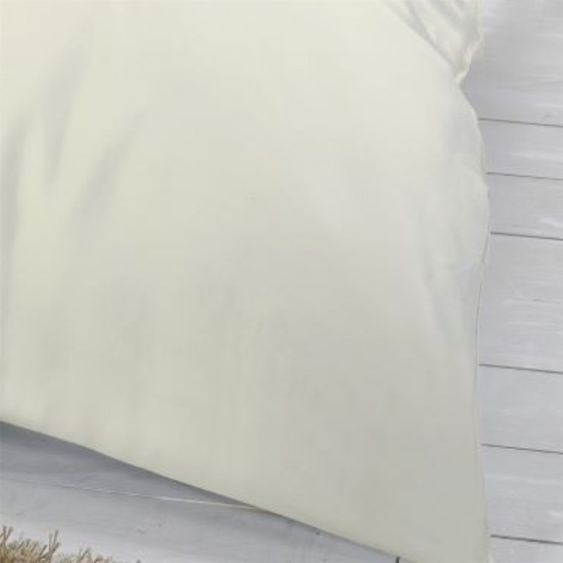 Kalos 100% Cotton Flatweave Pillow Case, Cream