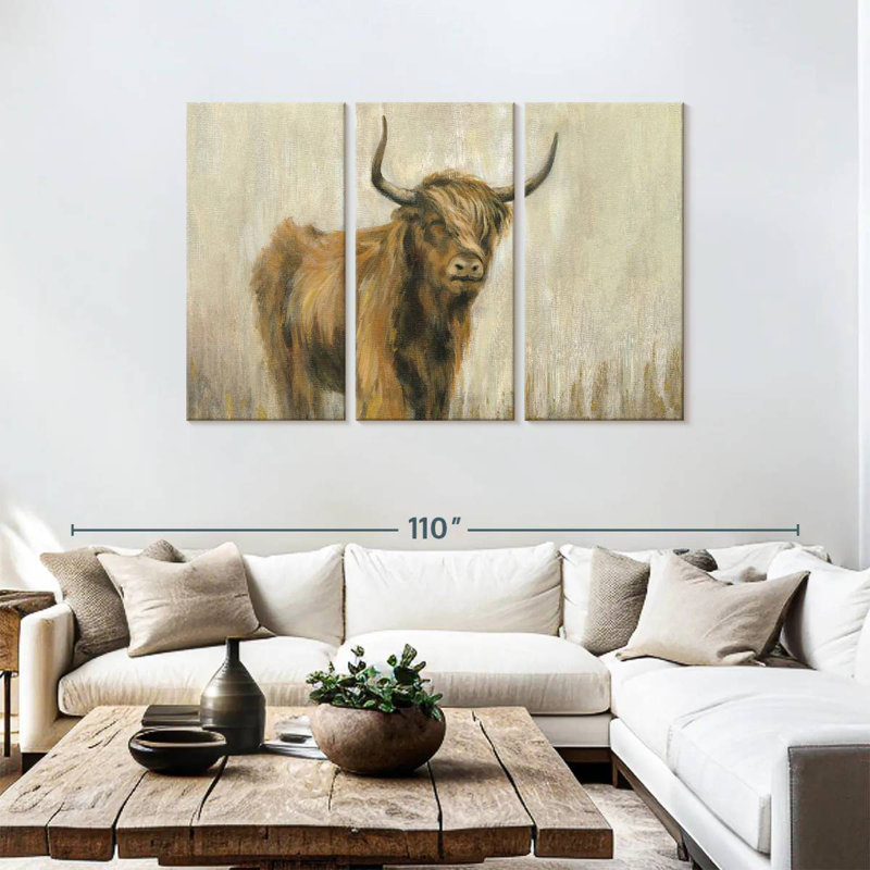 Highland Mountain Cow I, 48" H x 74" W