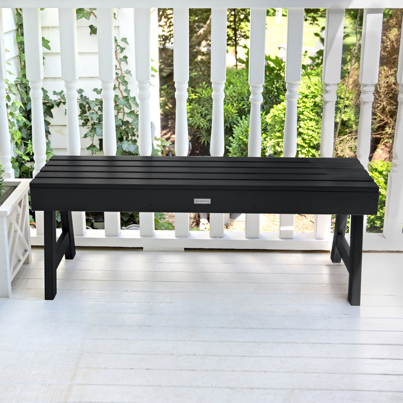 Banc de pique-nique en plastique Midwest, Noir