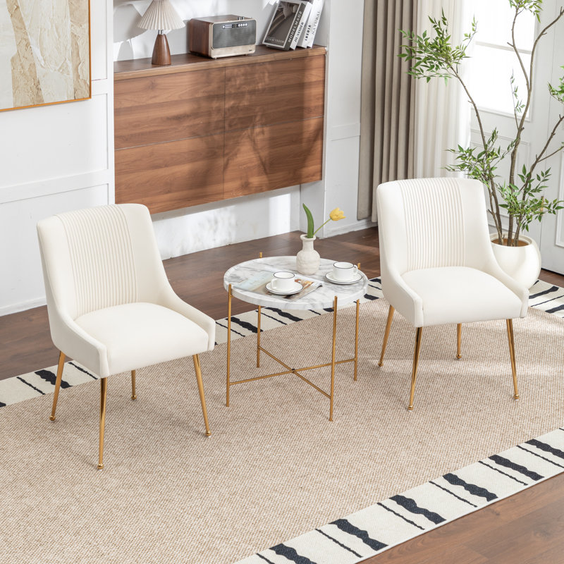 Chaise d'appoint Elian, Beige