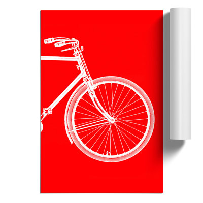 Bicycle Abstract No.2 - Unframed Graphic Art