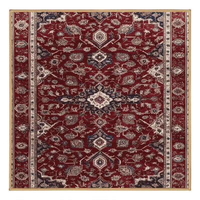Tapis brun lavable à la machine
