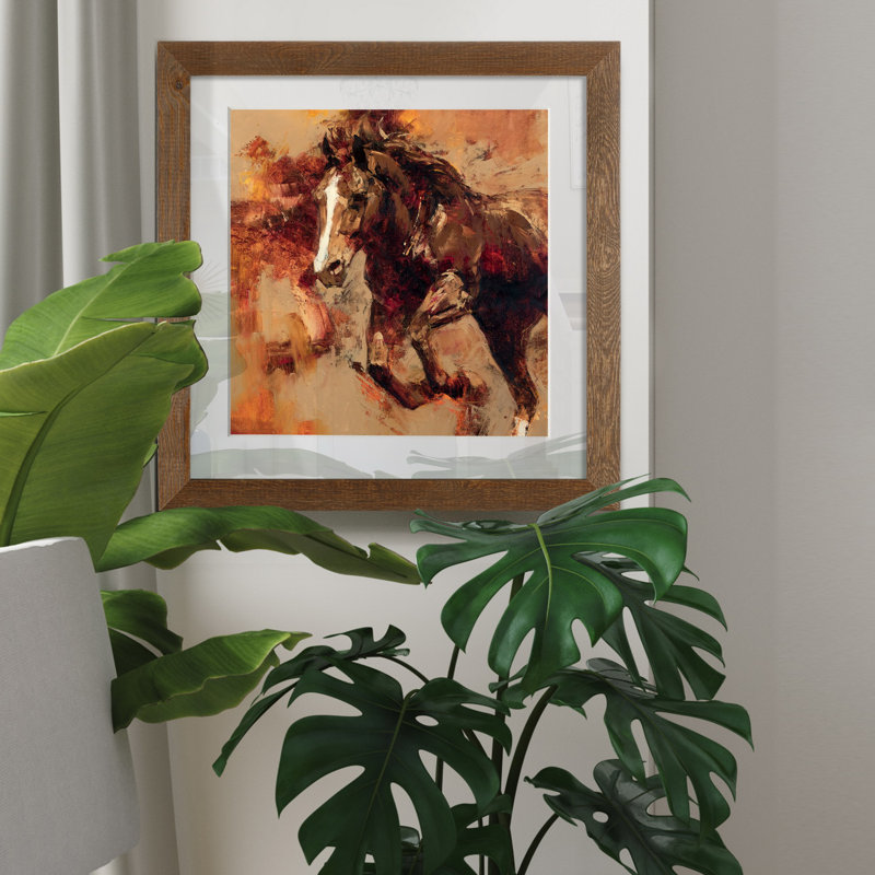 Circlet II - Cadre photo, reproduction d'art sur papier, H 21 po x l 21 po x P 1 po, Érable encadré