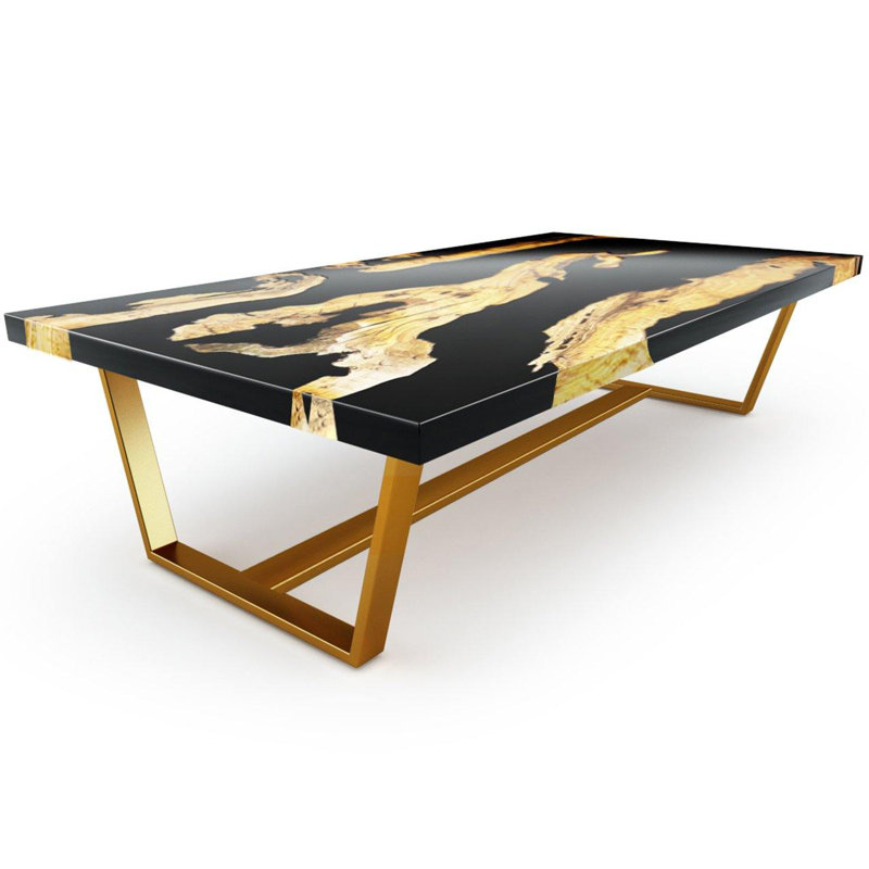 Table basse traîneau, H 17,7 po x L 47,2 po x l 23,6 po