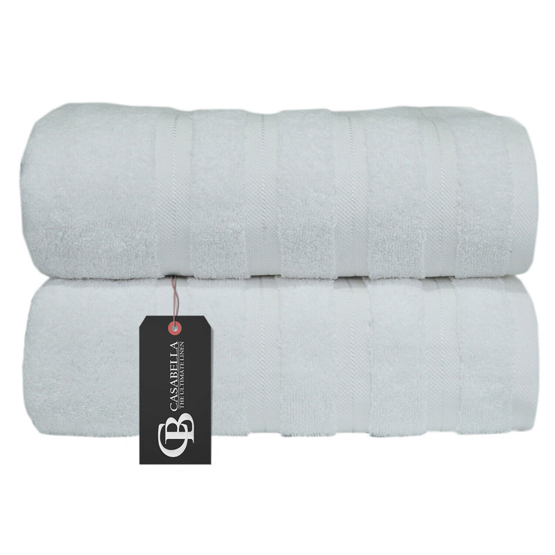 Casabella Luxury Jumbo Bath Sheet, White