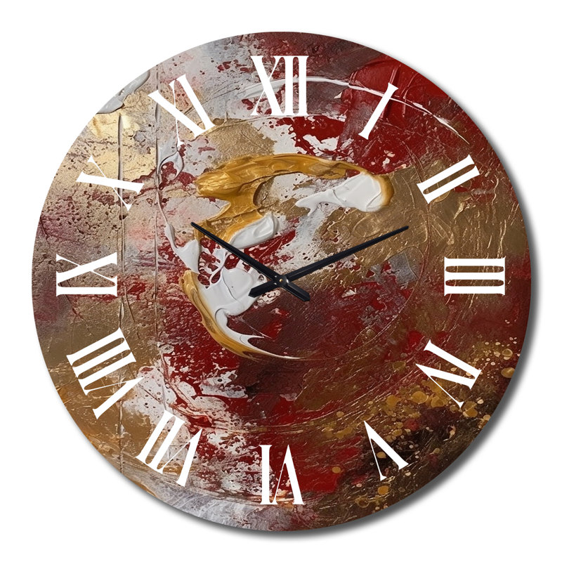 Horloge murale en métal antique, Grand