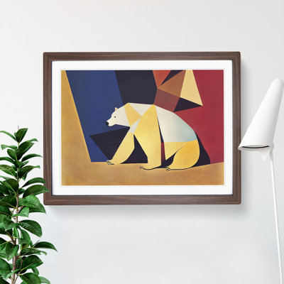 Cool Abstract Polar Bear - Framed Print