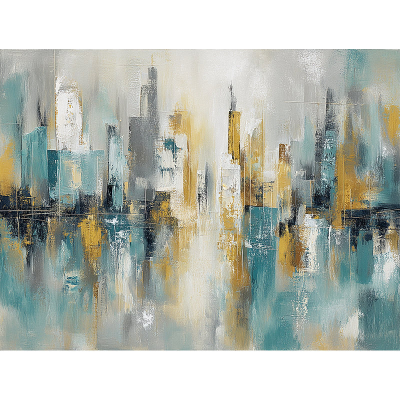 Art mural sur toile Cityline, H 16 po x l 24 po x P 1,5 po