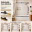 Porte de baignoire coulissante sans cadre avec verre transparent l 60 po x H 60 po-98154824
