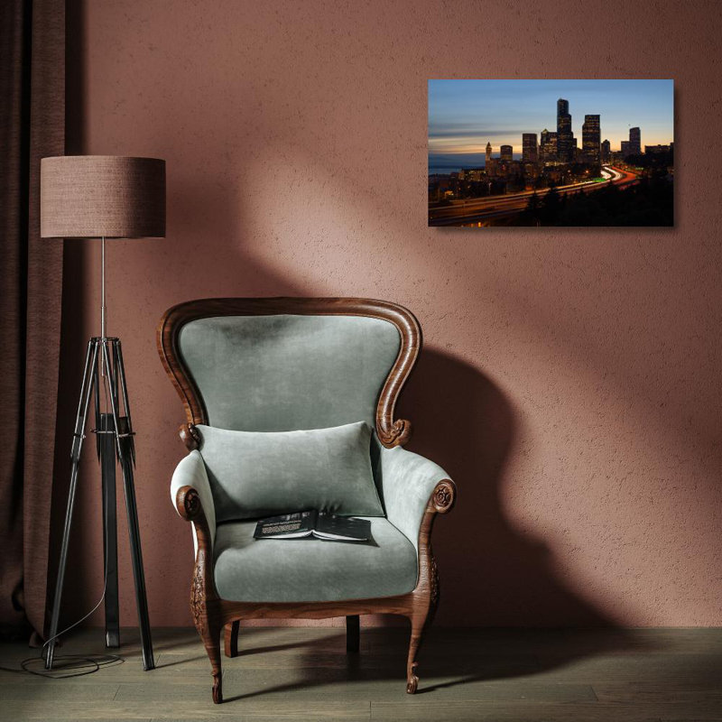 Paysage urbain de Seattle, H 11 po x l 18 po