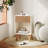 Mid-century Modern Fluted Nightstand, 1-drawer Bedside Table With Open Shelf-425000904