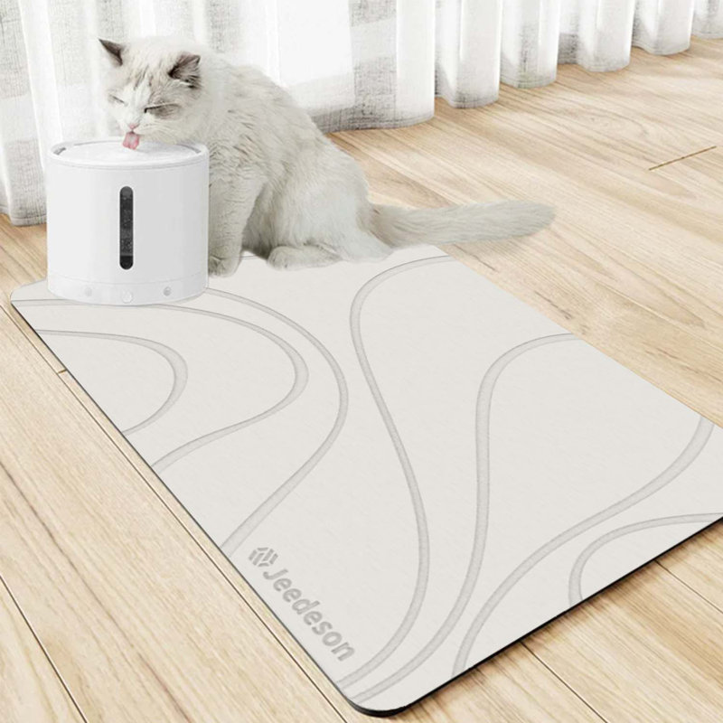 15,4 po X 23,6 po Tapis de salle de bain Diatomaceous Earth, tapis de salle de bain à séchage rapide super absorbant, Courbé