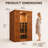 EASYHAWK 2 Person Indoor Infrared Sauna with App Control