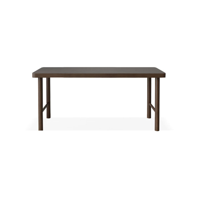 Bureau d'écriture rectangulaire en bois massif brun noisette, H 29,53 po x l 47,24 po x P 23,62 po