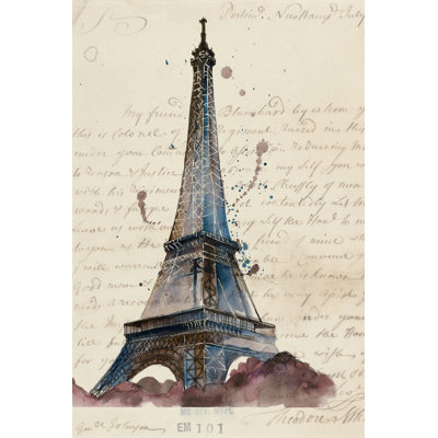 Letters From Eiffel by Melissa Wang - Print on Canvas