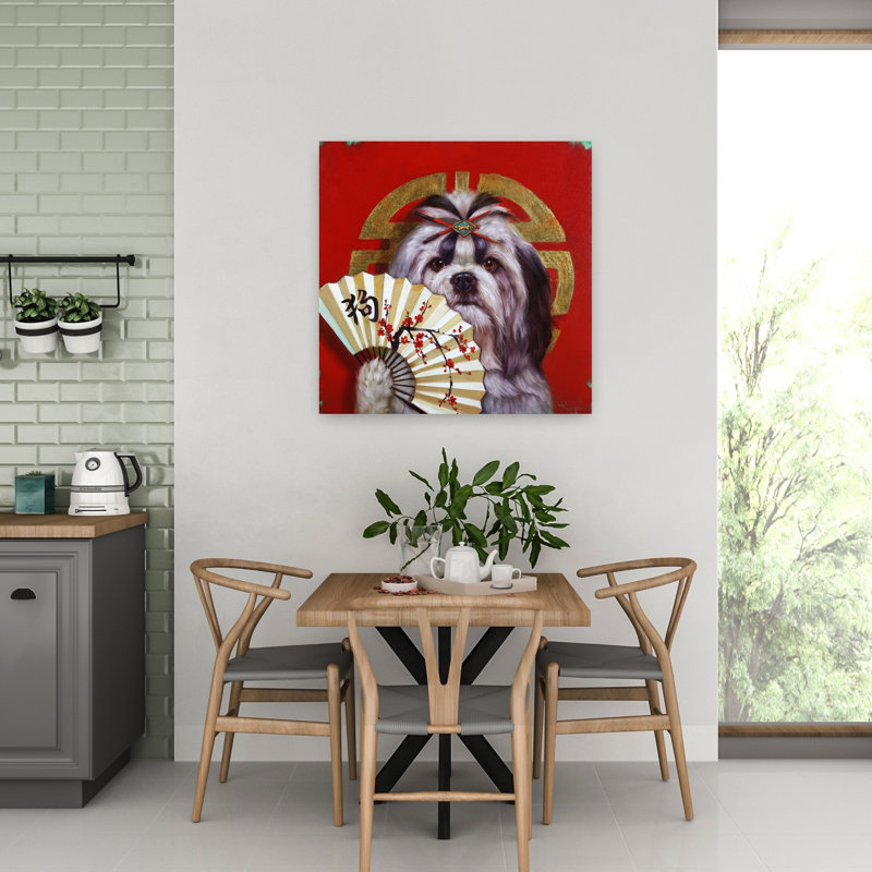 «Eternal Companion Contemporary Dog», art urbain, H 32 po x l 32 po