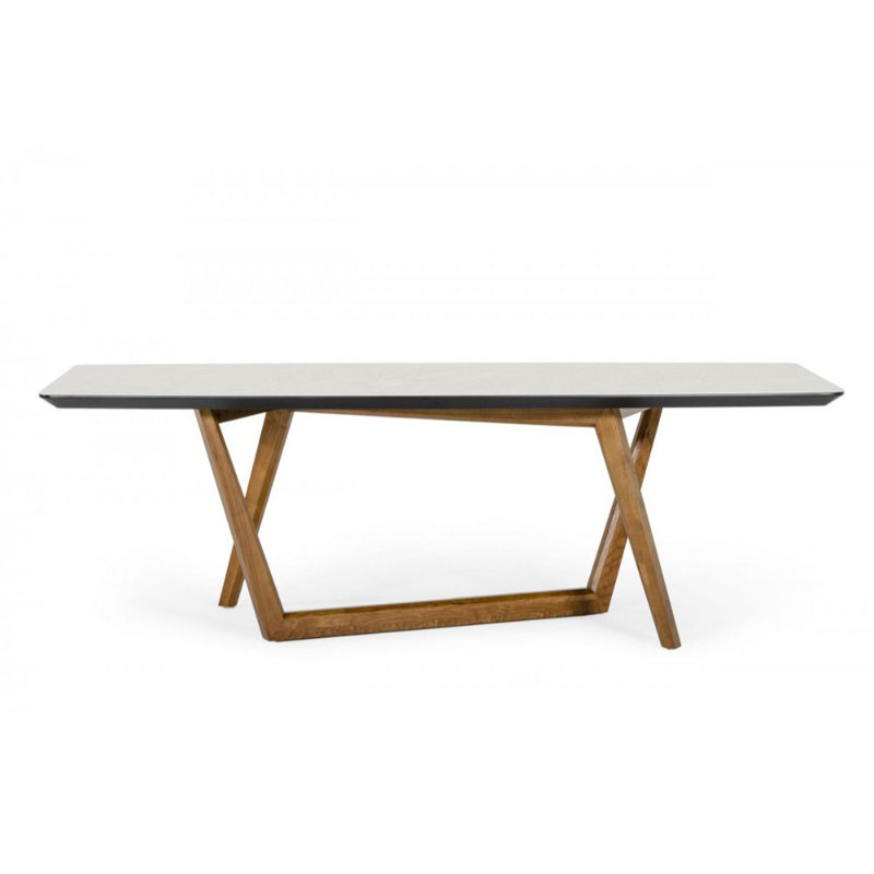 Table de salle à manger en tréteaux Kwanze