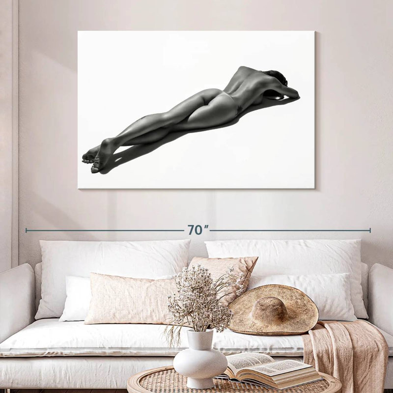 Noir Sunbathing Model, 32" H x 48" W