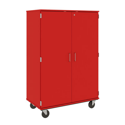 Classroom Storage Mobile Cabinet with Locking Doors / 36 Bins (3")