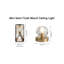 Plafonnier encastré en cristal 1 lumière 4,7 po Munshi-1722710790