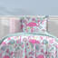  Pink Microfiber Reversible Comforter Set-1210939039
