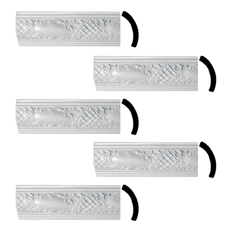 Moulure couronnée H 5 1/2 po x l 1/2 po x P 5 1/2 po