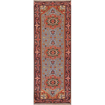 Tapis de couloir oriental géométrique 3x8