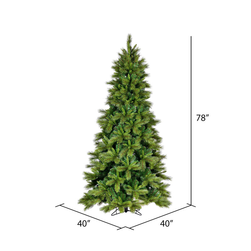 Arbre de Noël artificiel pin Brighton 14 pi x 87 po Vickerman, non éclairé, 6.5'