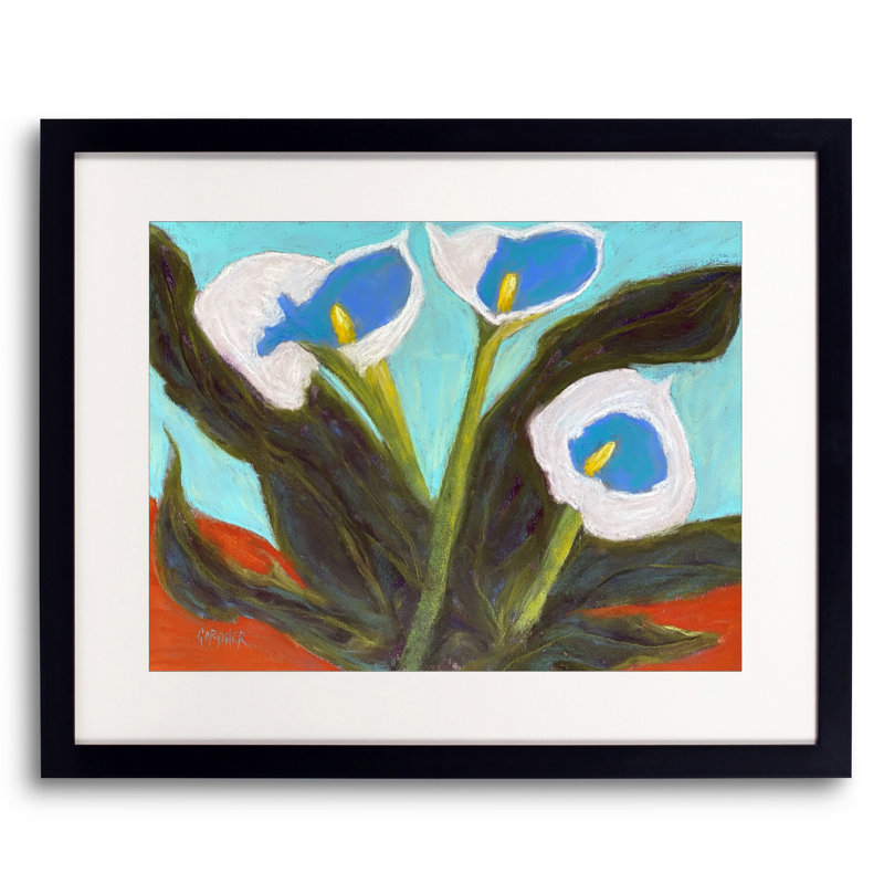 Wall Flowers Print by Dina Gardner, 25.25" H x 31.25" W, Black Framed Canvas